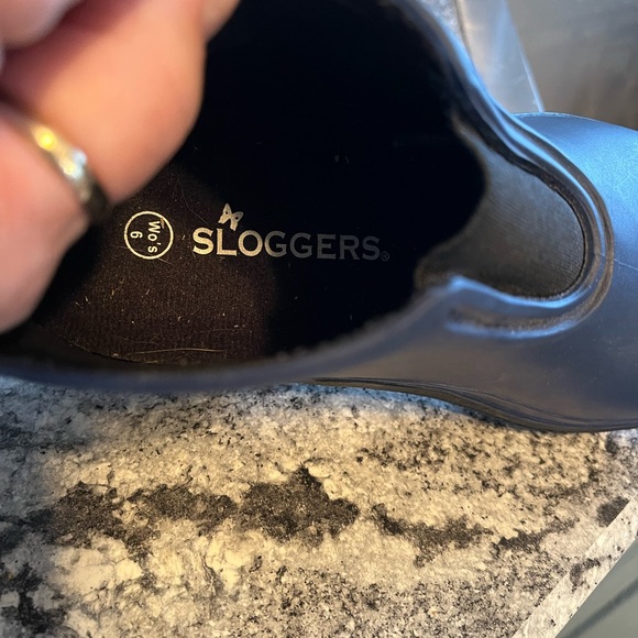 Sloggers Womens Rubber Ankle Gardening Rain Boots Booties Navy Blue US 6/EUR 36 - Picture 9 of 9